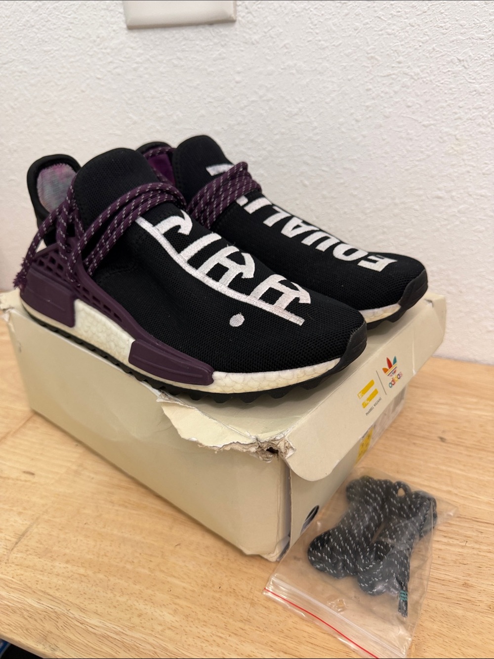 Pharrell x adidas NMD Human Race Trail Equality Size 9